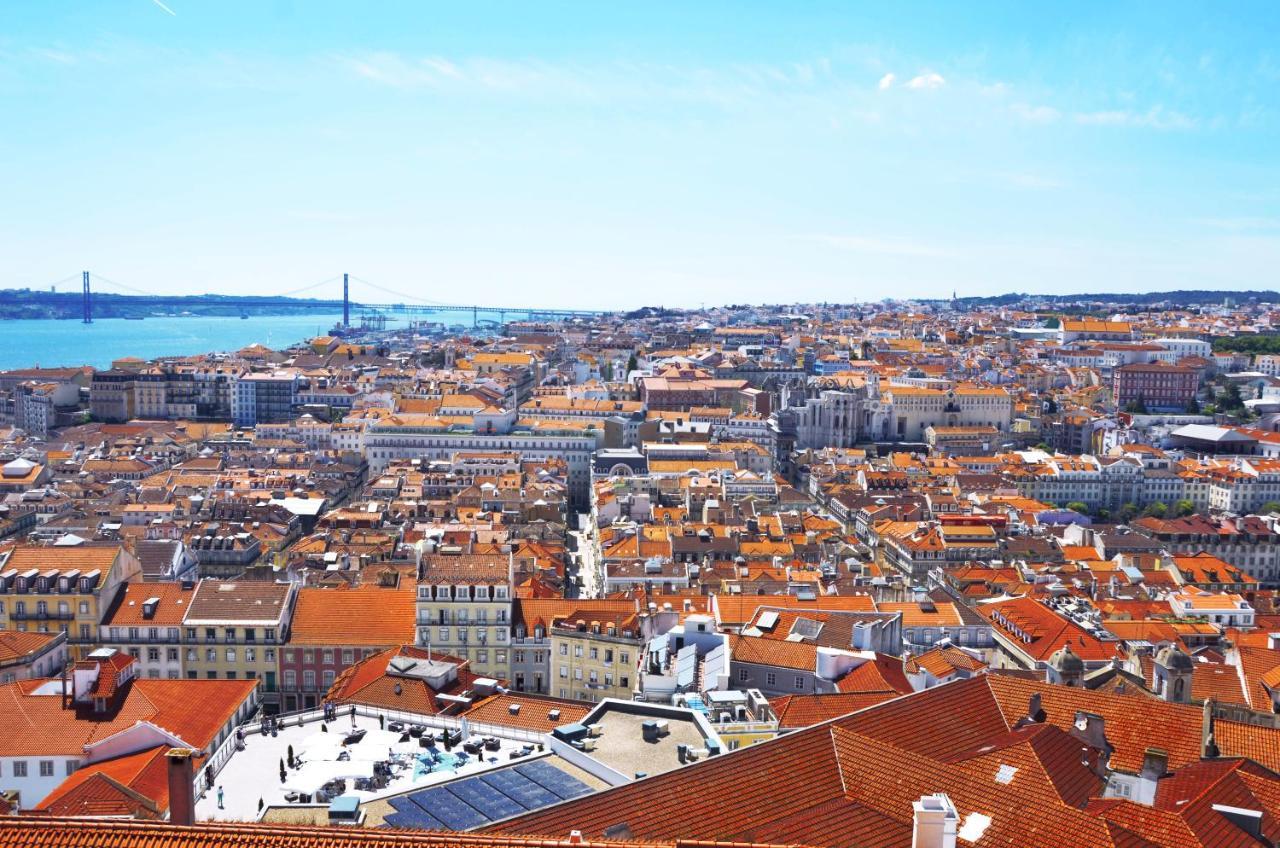 Charming Apartment In Private Condominium At Graca Lisbon Exterior photo